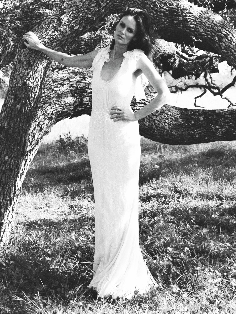 Vera Wang Bridal Gown silk lace chantilly - Picture 8 of 11